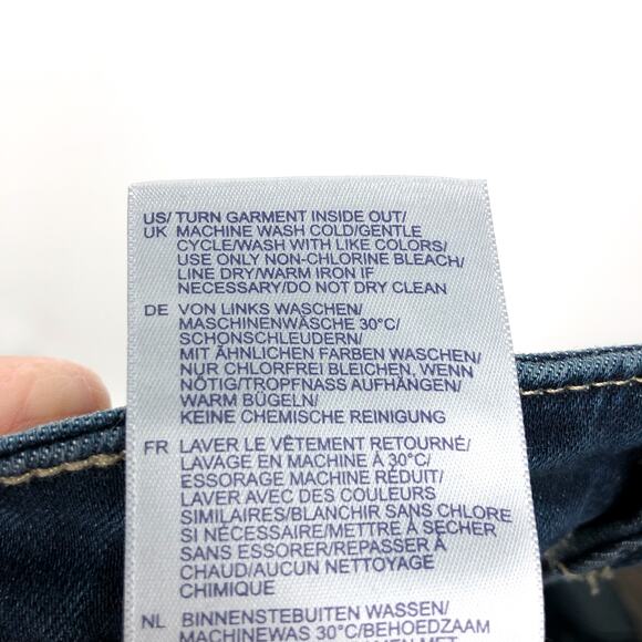 NYDJ Womens Straight Ankle Jeans 8 Blue Wonderland Relaxed Square Pockets NWT - Picture 15 of 16